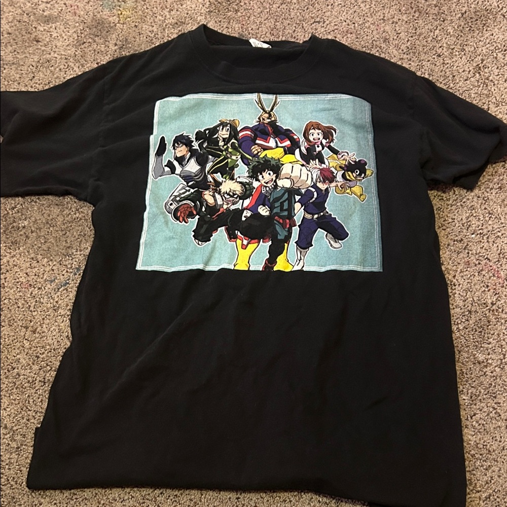 Kids Black Graphic T-Shirt